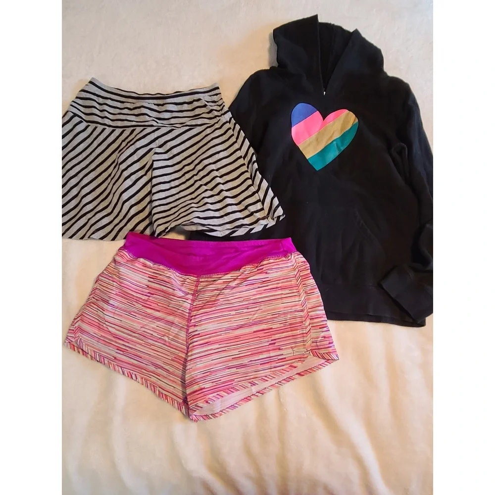 9 Girls Size 14 Clothing Lot Old Navy Danskin Cat and Jack Tops Shorts Skirt